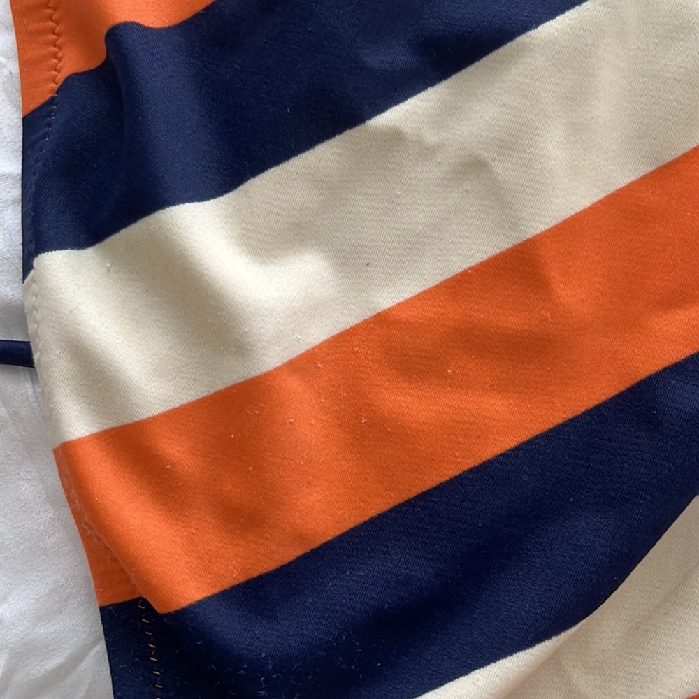 Victoria’s Secret Striped Bikini Navy/Orange - Picture 5 of 5